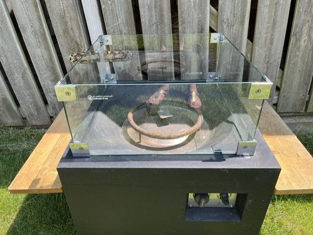 Glasombouw Happy Cocooning vuurtafel en accesoires, Ophalen, Gebruikt