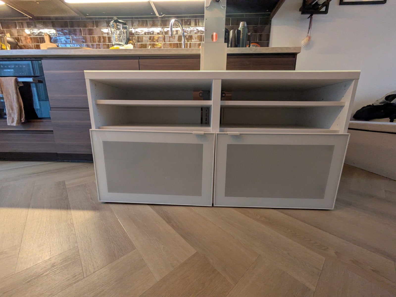 IKEA Besta TV meubel, Ophalen, Overige materialen, Gebruikt, 100 tot 150 cm