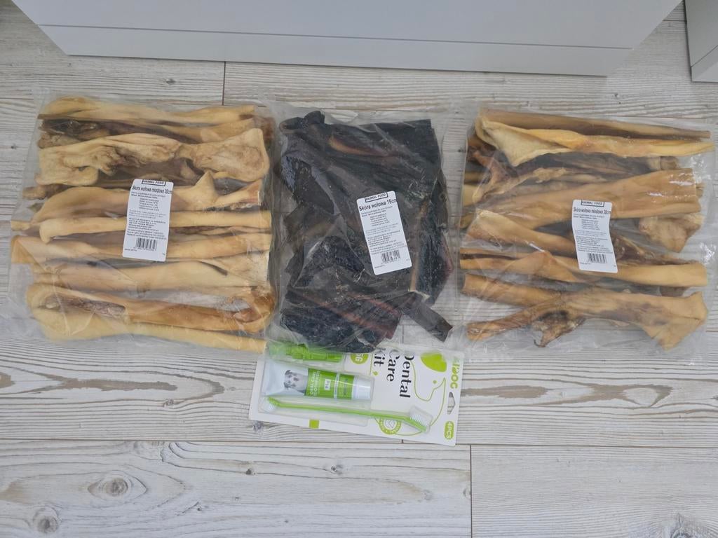 Grote set hondensnacks + dental care kit – nieuw!, Dieren en Toebehoren, Dierenvoeding, Hond, Ophalen of Verzenden