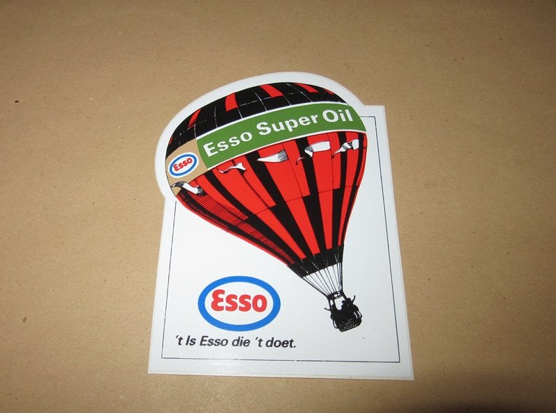 Luchtballon sticker Esso, Verzenden, Nieuw, Overige typen