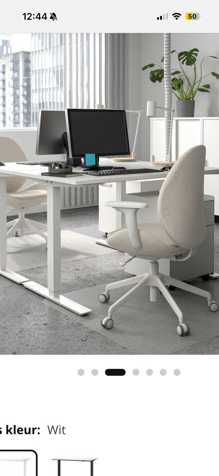 Zit/sta bureau Ikea, Ophalen, Gebruikt