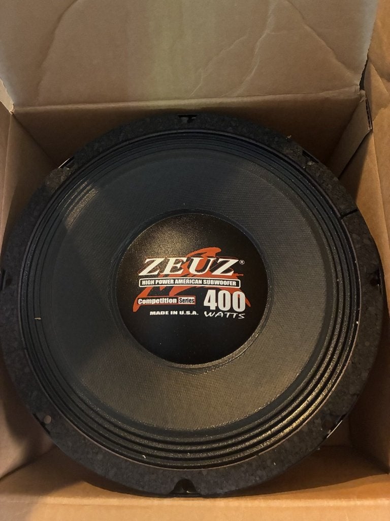 ZEUZ 10 inch subwoofer 400W 8 ohm - nieuw in doos, Ophalen of Verzenden, Nieuw, Subwoofer, Overige merken