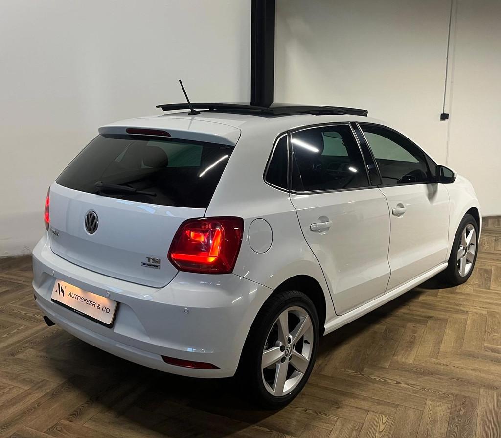 Volkswagen Polo 1.2 TSI Comfortline PANO NAVI, Voorwielaandrijving, Stof, Gebruikt, Zwart