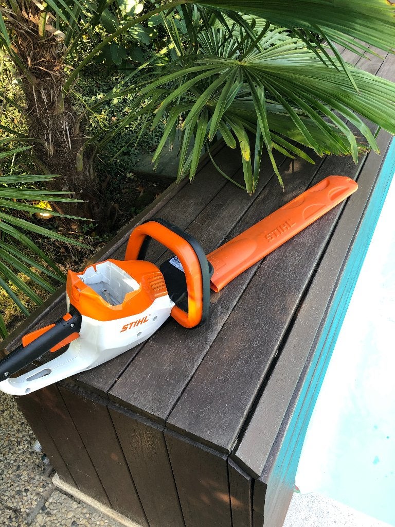 Stihl HSA 56 accu heggenschaar nieuwstaat, Ophalen, Zo goed als nieuw, Accu
