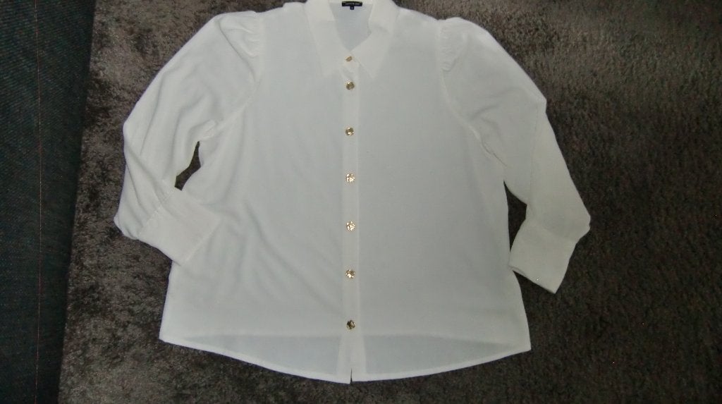 Blouse  Caroline Biss  maat 44, Wit, Maat 42/44 (L), Ophalen of Verzenden, Zo goed als nieuw
