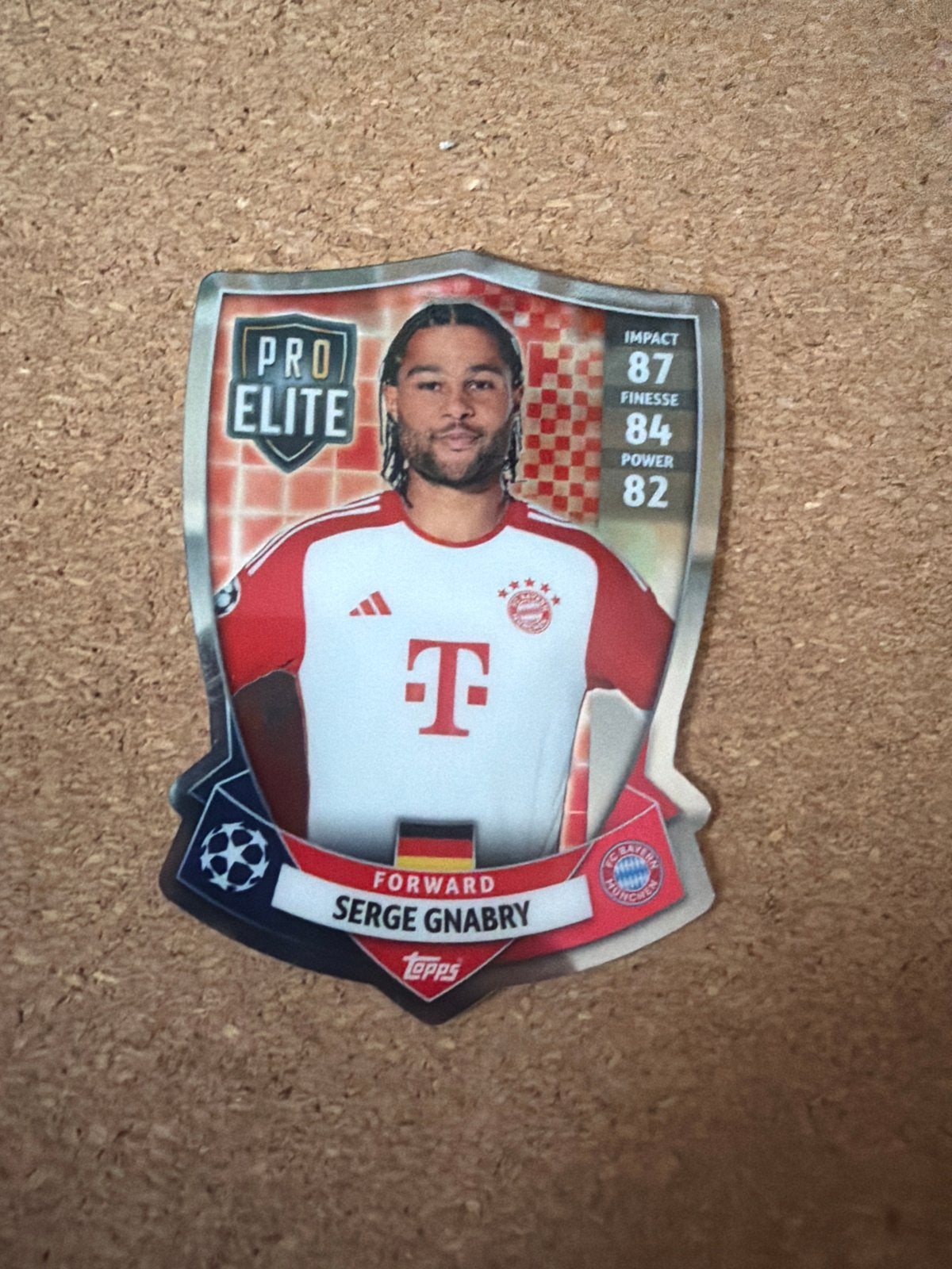 Serge Gnabry Topps Pro Elite Spelerskaart Bayern München, Verzamelen, Sportartikelen en Voetbal, Ophalen of Verzenden, Zo goed als nieuw