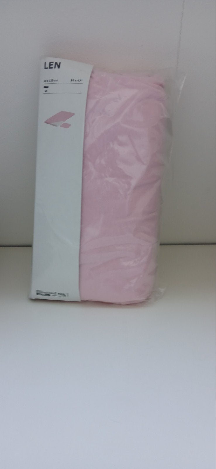 Nieuw IKEA LEN hoeslaken roze 60x120 cm, Jongetje of Meisje, Hoeslaken of Sloop, Ademend, Nieuw