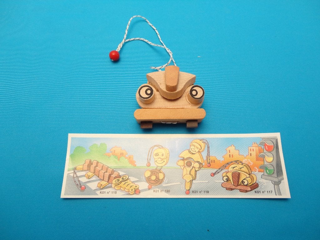 ferrero - K01 houten figuurtjes 117 t/m 120 -     - 14072026, Ophalen of Verzenden, Zo goed als nieuw, K-nummers