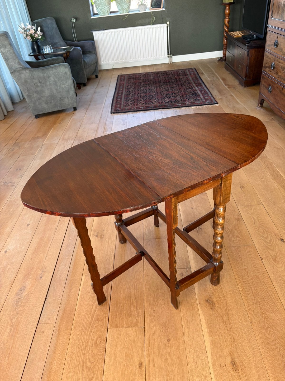 Klaptafel met massief blad, Antiek en Kunst, Ophalen