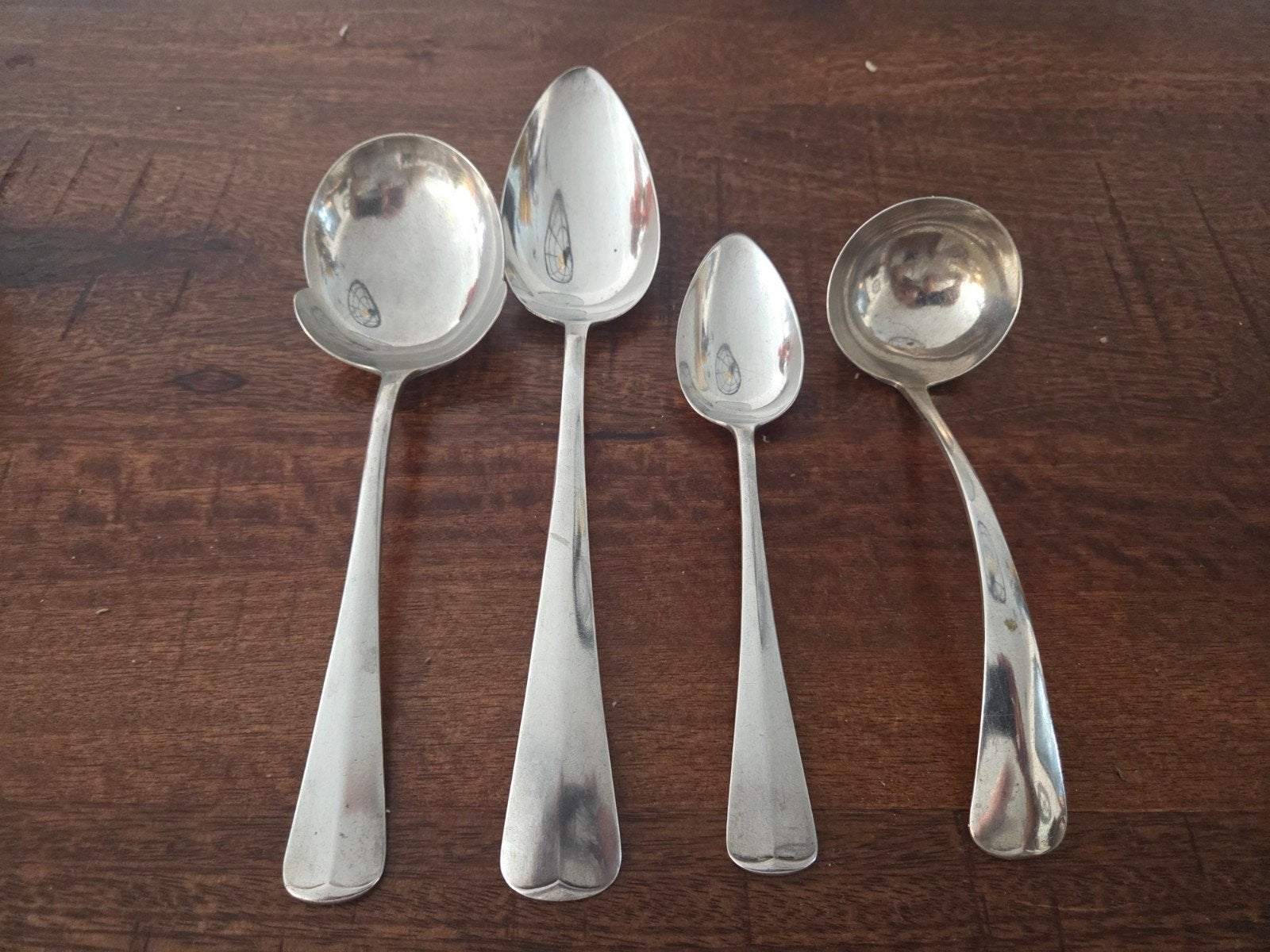 Zilveren bestek Haags Lofje - 3 stuks van Kempen (295 gr), Ophalen of Verzenden, Zilver