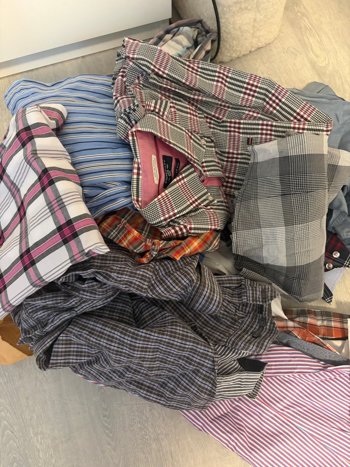 Partij heren overhemden en blouses, Kleding | Heren, Overhemden, Ophalen of Verzenden, Gedragen, Meerkleurig, Overige halswijdtes