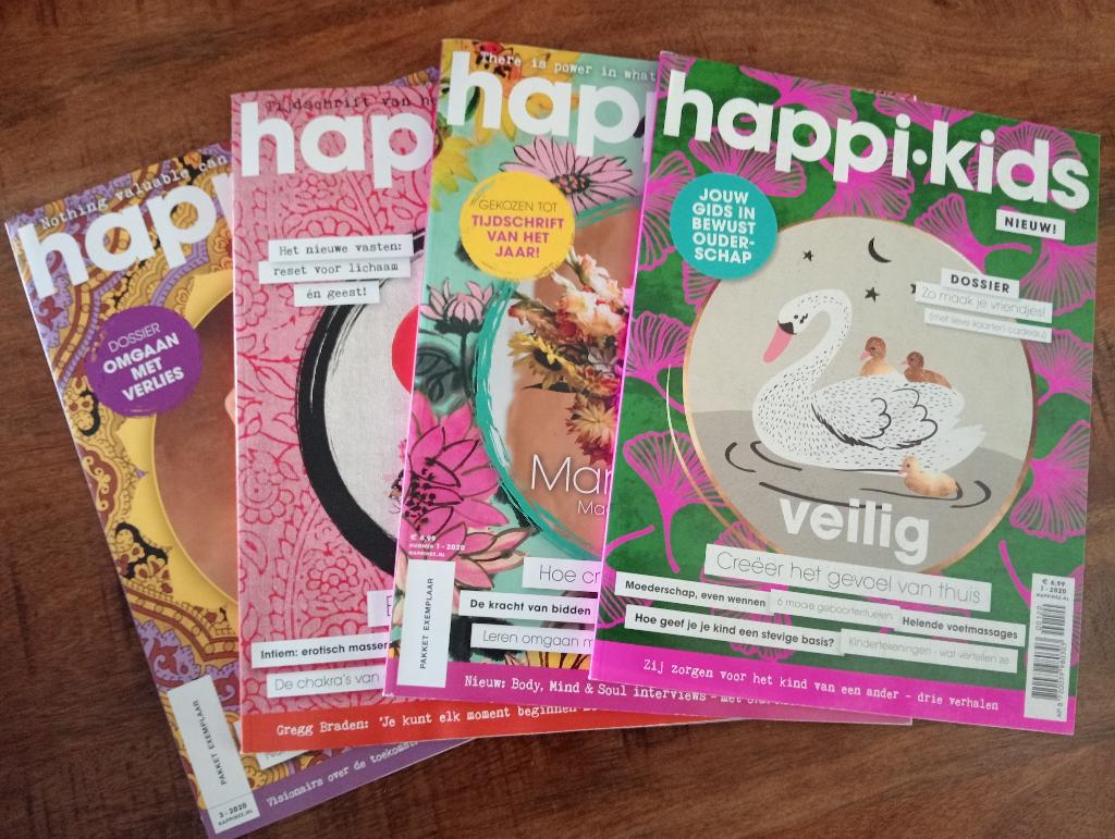 3 Happinez 2020, 1 Happi-kids 2020, Boeken, Ophalen of Verzenden, Zo goed als nieuw