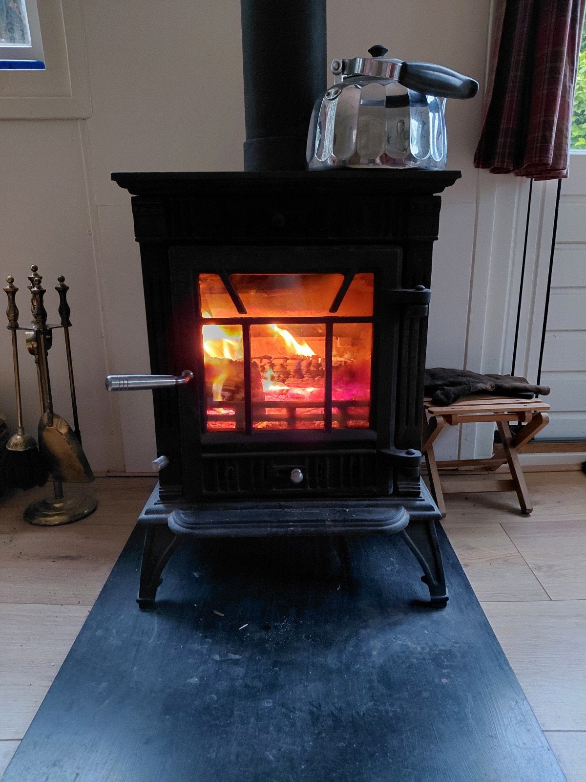 Warmking Houtkachel - Zo goed als nieuw, Ophalen, Houtkachel, Zo goed als nieuw, Vrijstaand