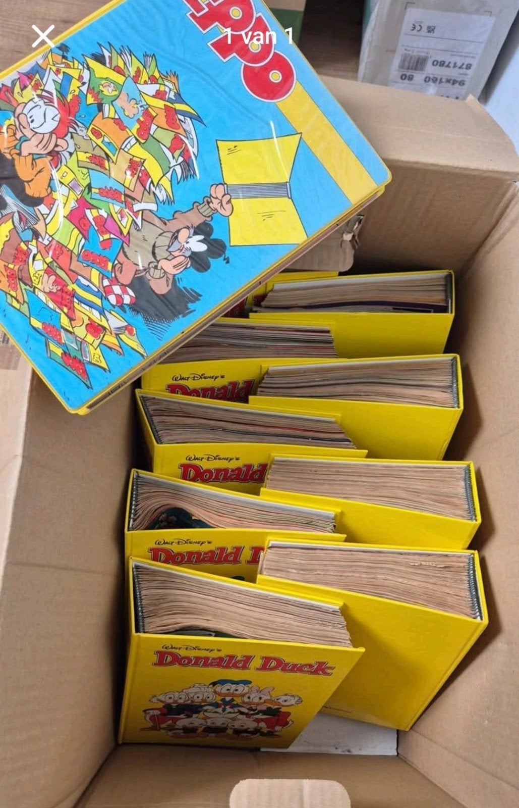 9 mappen Donald duck en 1 map met Eppo's, Boeken, Stripboeken, Complete serie of reeks, Ophalen, Gelezen