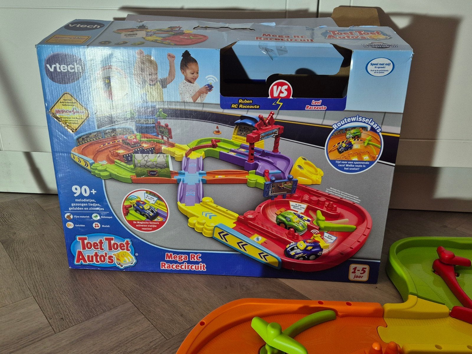 VTech Toet Toet Auto's Mega RC Racecircuit - Z.G.A.N., Overige merken, Racebaan, Ophalen of Verzenden, Zo goed als nieuw