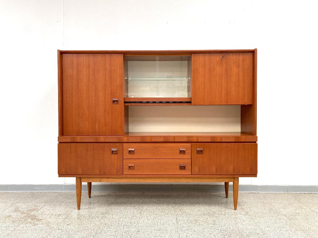 Mid-century vintage teak barkast/sideboard 1960's, Huis en Inrichting, Kasten | Overige, Ophalen, Gebruikt