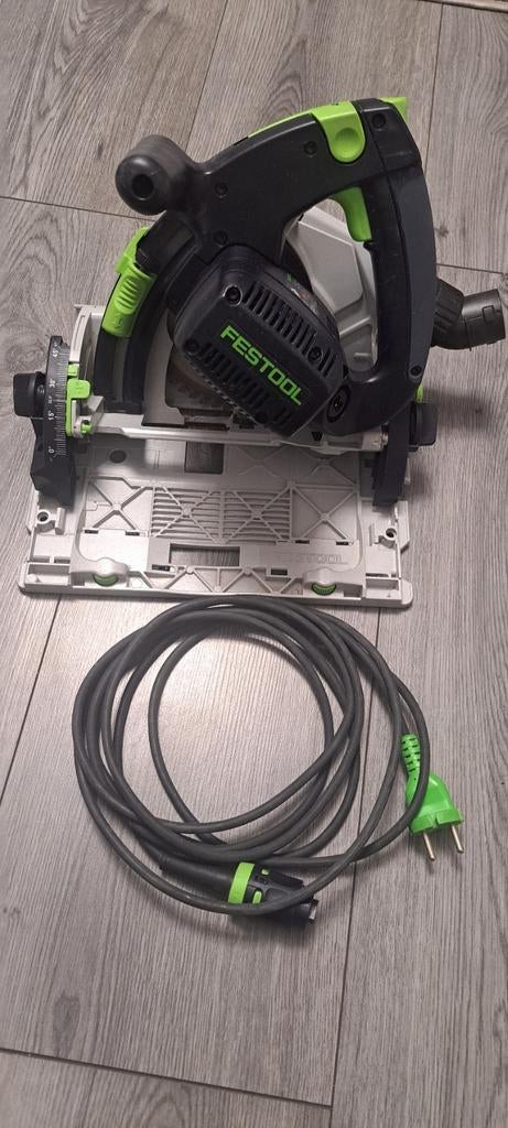 Festool TS 55 REBQ invalzaag - Perfect voor precisiewerk, Gebruikt, Invalzaag, Ophalen of Verzenden, 30 tot 70 mm