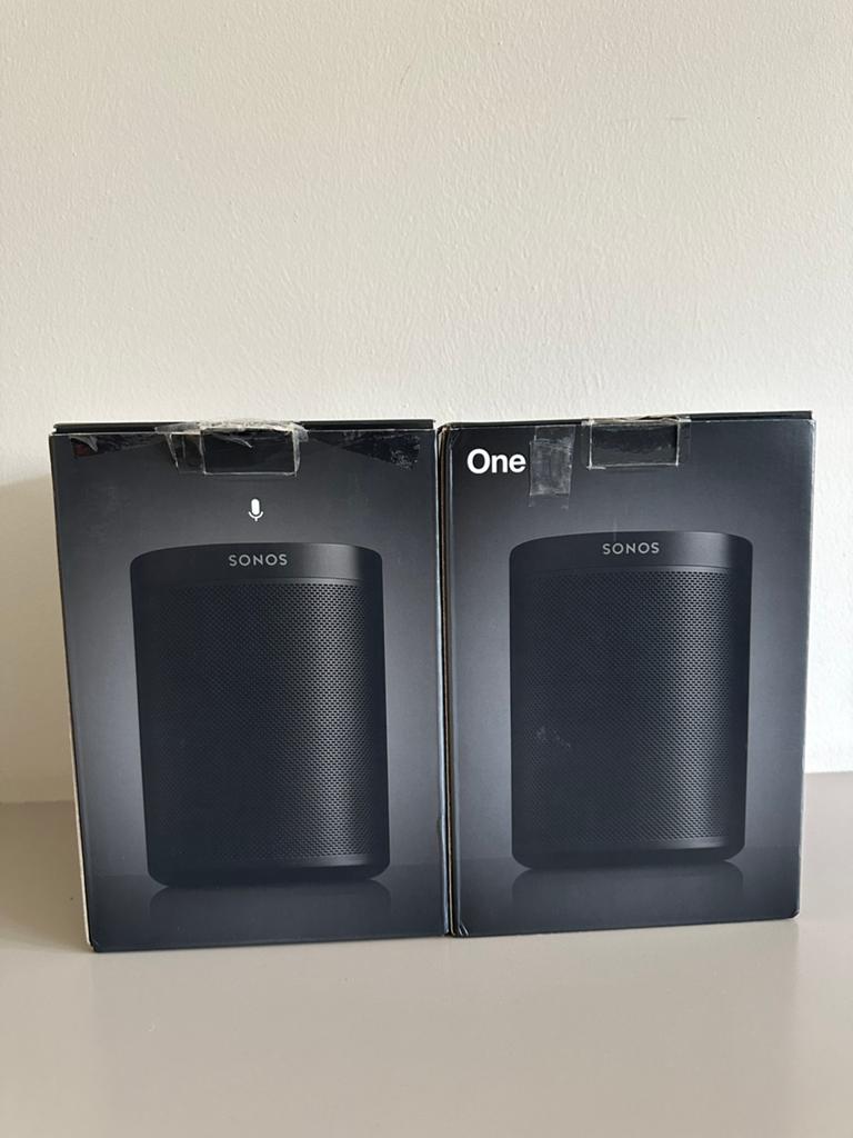 Sonos One Zwart 6 maanden garantie, Audio, Tv en Foto, Luidsprekers, Verzenden, Zo goed als nieuw, Sonos, 120 watt of meer
