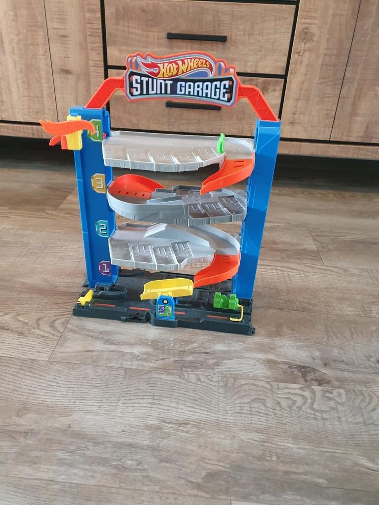 Hotwheels stunt garage, Ophalen, Handmatig, Hot Wheels