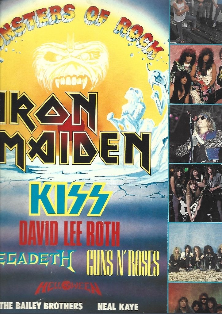 HARD ROCK CONCERT PROGRAMMA KISS-IRON MAIDEN DONINGPARK 1988, Boeken, Artiest, Diverse auteurs, Ophalen of Verzenden, Zo goed als nieuw