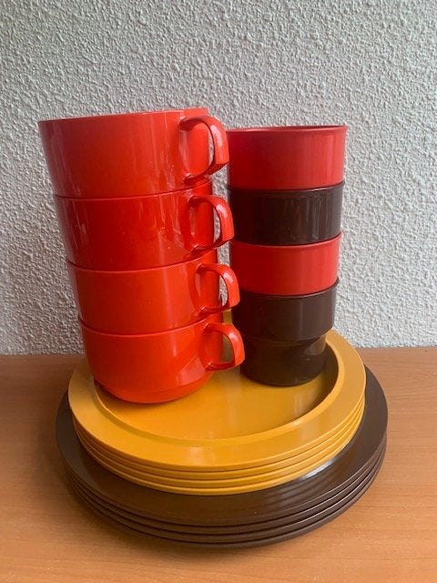 Mepal Rosti Classic: 4 -pers. servies, Lochem, Ophalen of Verzenden, Zo goed als nieuw, Mepal
