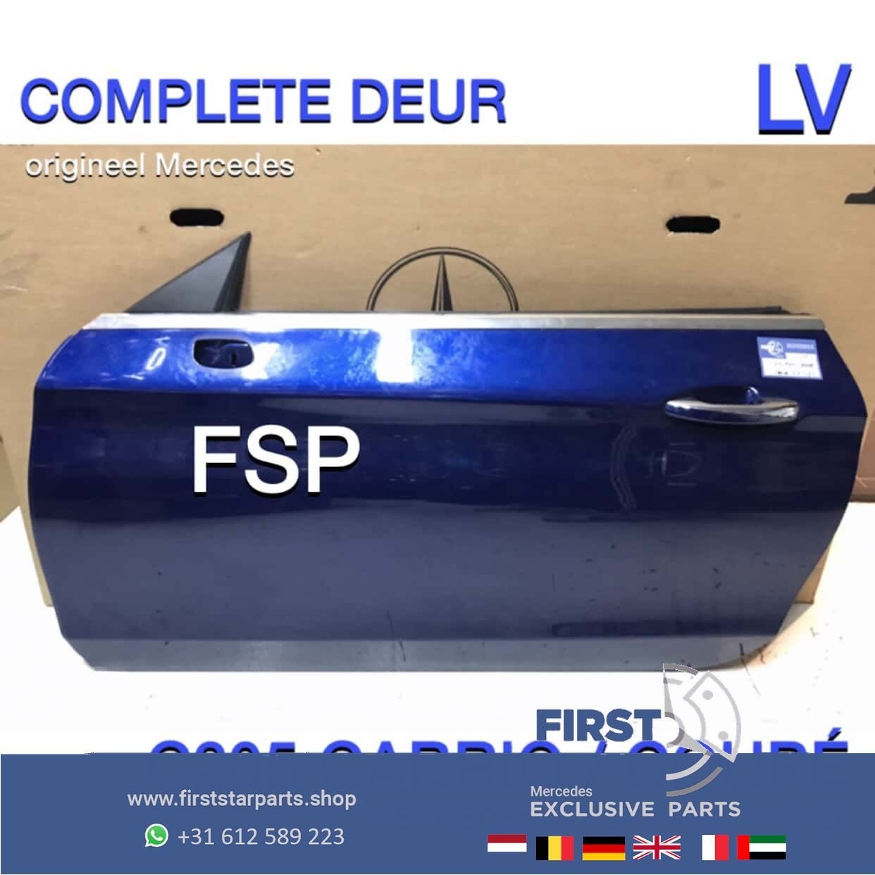 C205 A205 COMPLEET PORTIER W205 C Klasse Cabrio Coupé DEUR L
