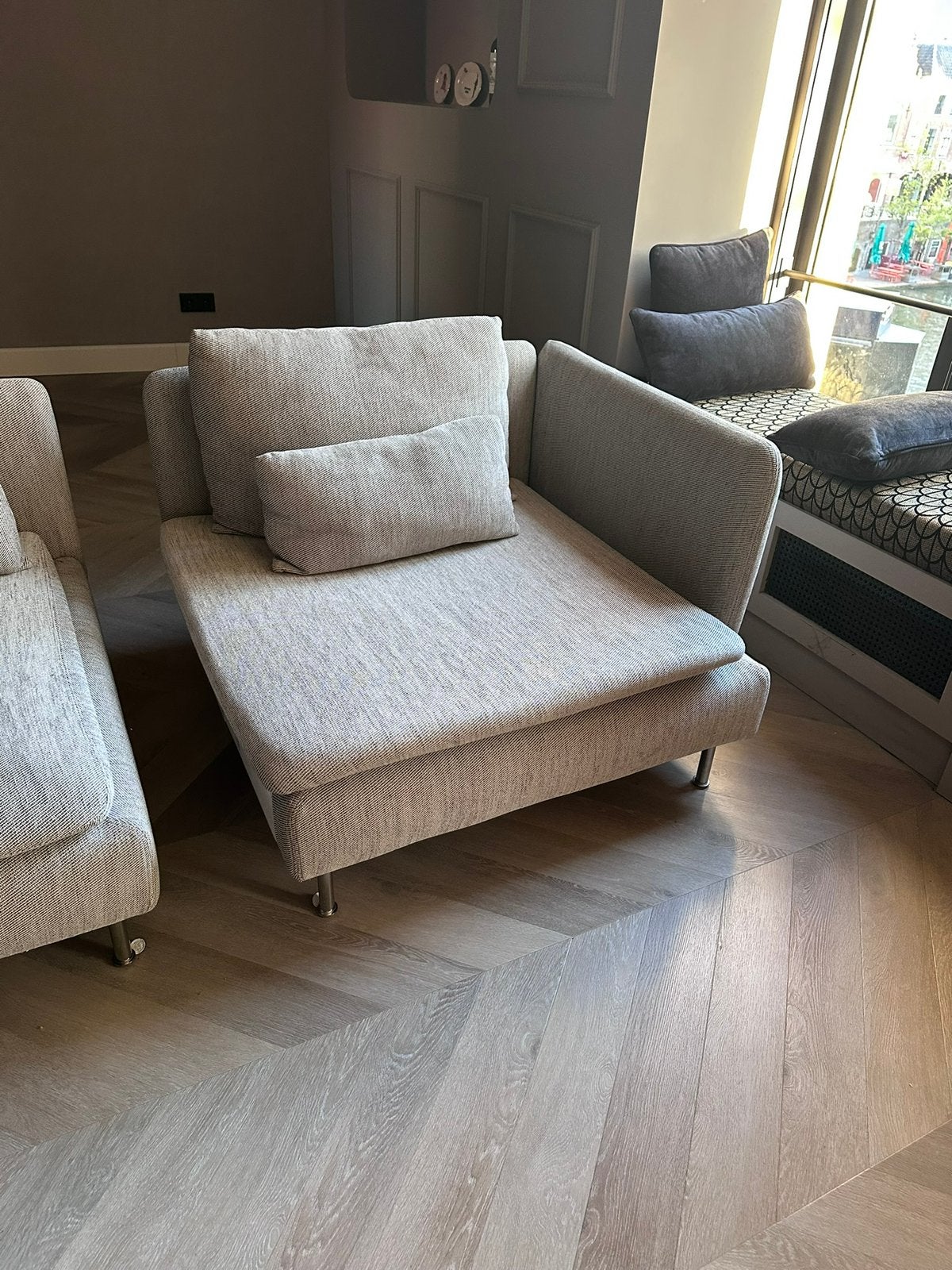 Grijze Söderhamn IKEA hoek element., Ophalen of Verzenden, Zo goed als nieuw, Stof
