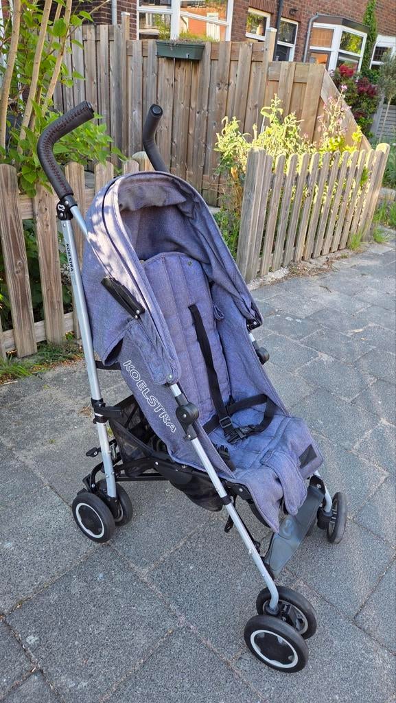 Buggy Koelstra Simba Denim Edition met regenhoes, Kinderen en Baby's, Buggy's, Ophalen, Gebruikt, Koelstra, Regenhoes