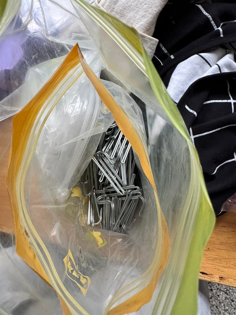 Ruim 100 gebruikte Ikea gordijn haken Riktig, Ophalen of Verzenden, Gebruikt