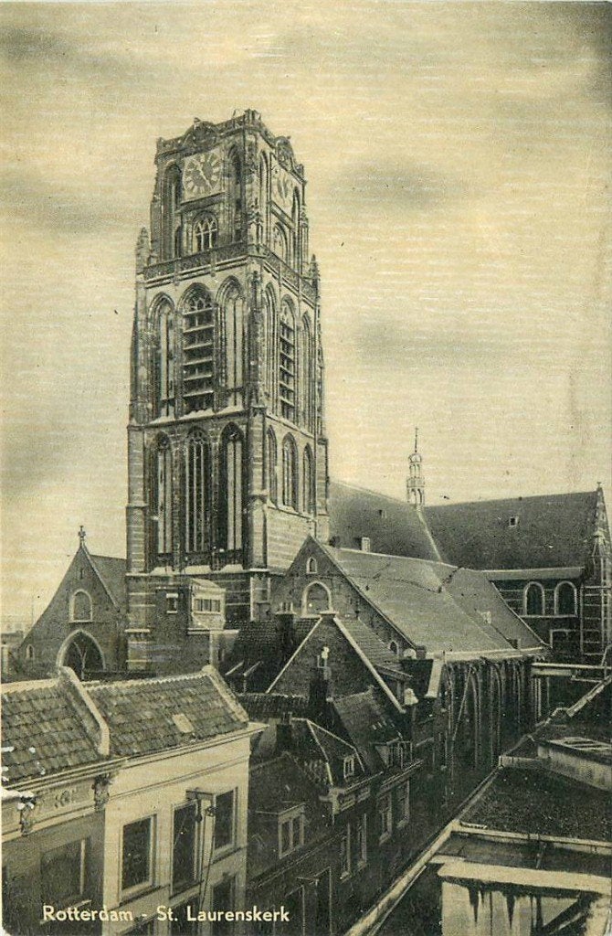 388-201-049 Rotterdam St Laurenskerk, Verzenden, Voor 1920, Zuid-Holland