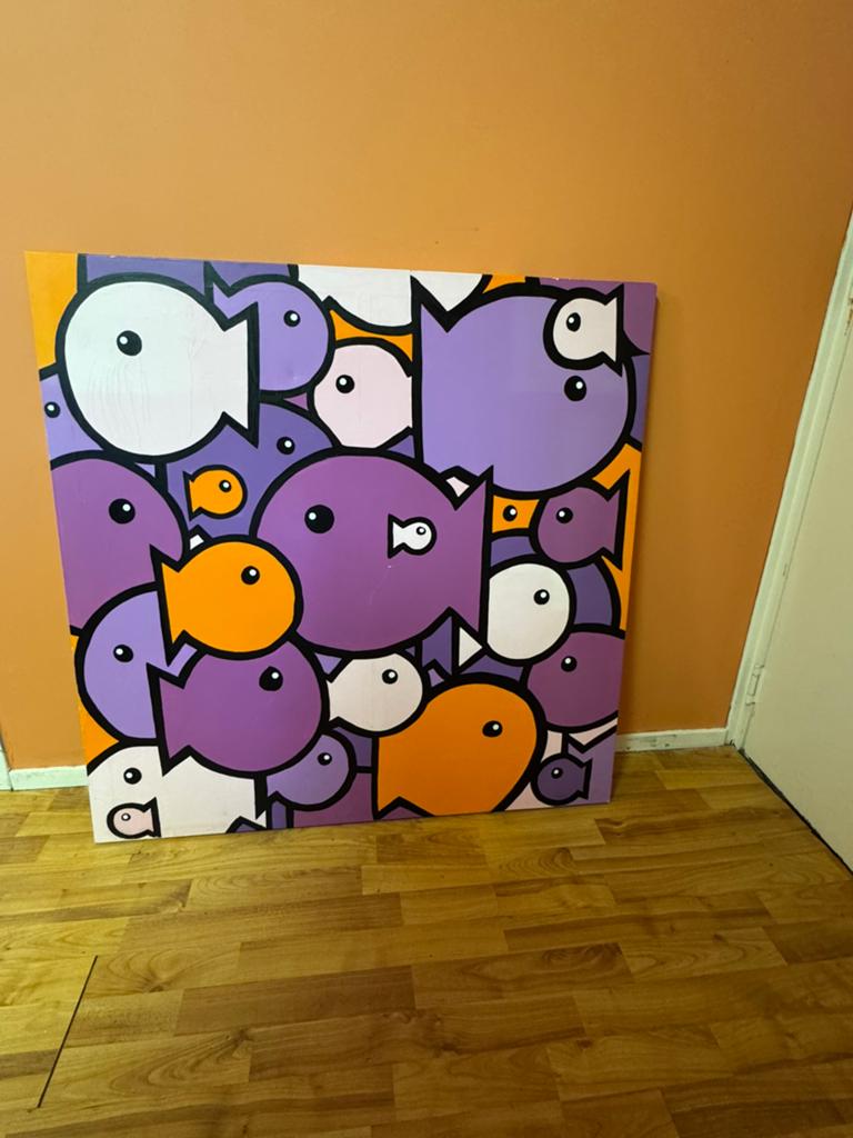 Schilderij voor op kinderkamer, Ophalen