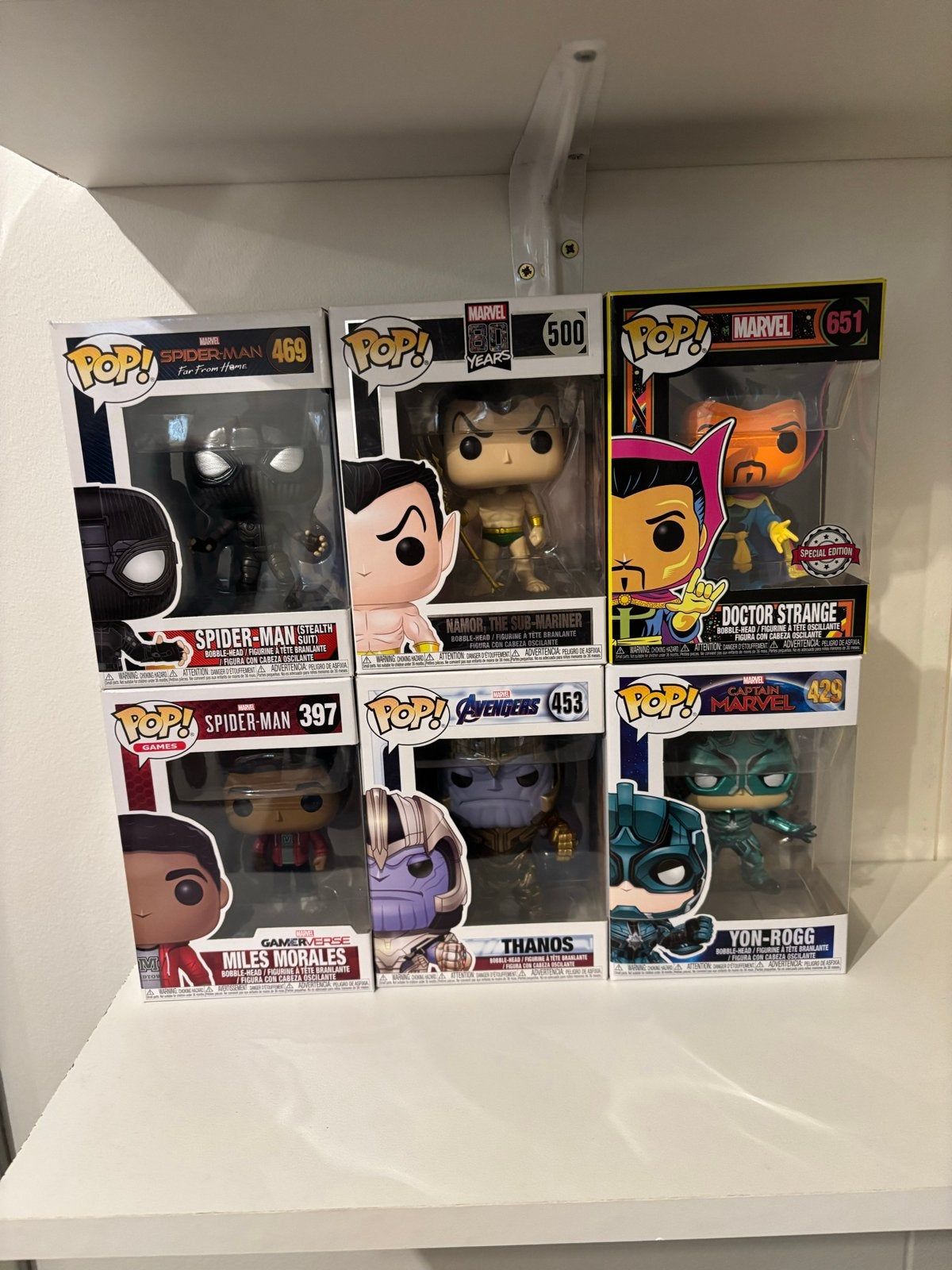6 Funko Pop! Marvel figuren - Spider-Man, Doctor Strange, Th, Ophalen of Verzenden, Nieuw
