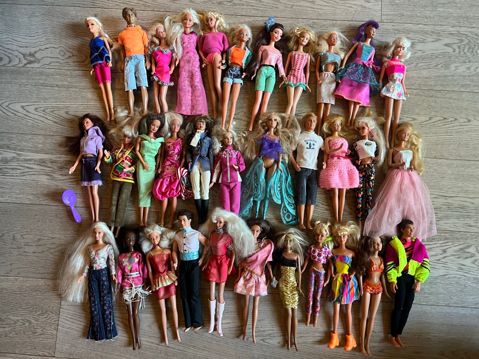 Vintage Barbie poppen Mattel jaren 80, 90, 00 - Grote partij, Ophalen, Gebruikt, Fashion Doll