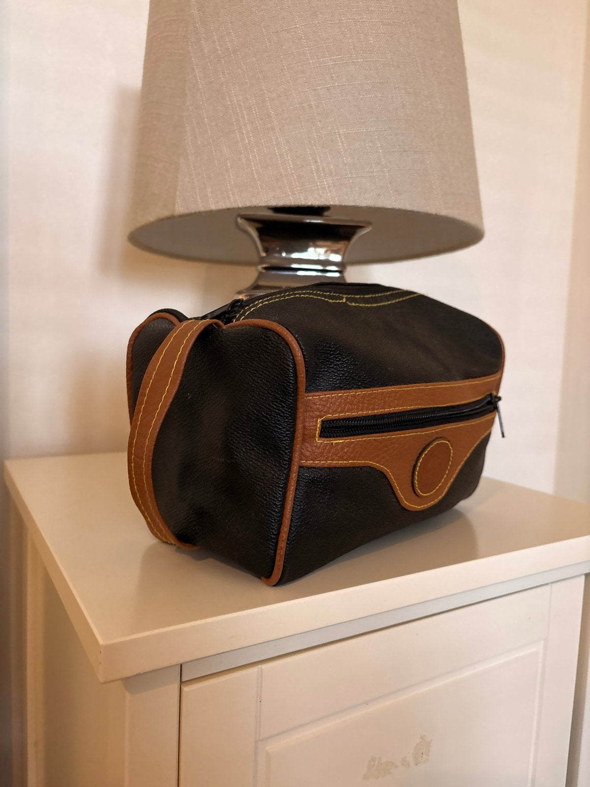Watsons College toilettas - Zwart/Bruin, Ophalen, Zo goed als nieuw, Zwart, Heer of Dame