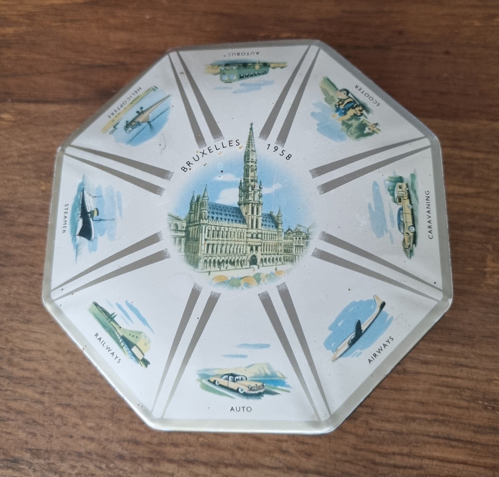 Vintage 8-hoekig Côte d'Or Bruxelles 1958 blik, Ophalen of Verzenden, Gebruikt, Overige