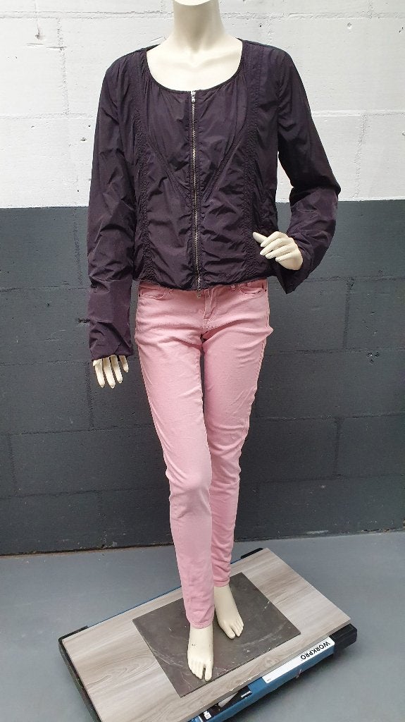Diesel zwart nylon jasje, tussenjas of zomerjas. maat L. S25, Tweedehands verkoop, Zwart, Ophalen of Verzenden, Tweedehands verkoop