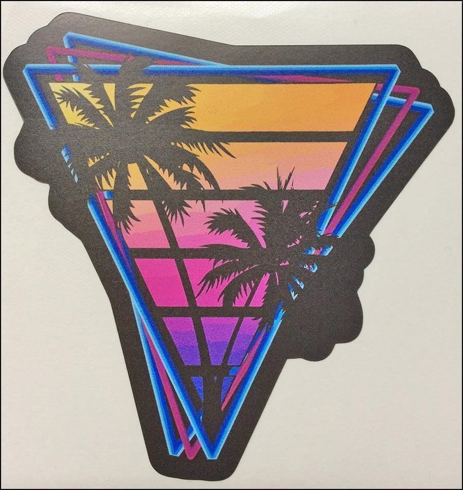 Vaporwave Synthwave 1980 Aesthetic OUTRUN Vinyl STICKER, Verzenden, Nieuw, Poster, Artwork of Schilderij