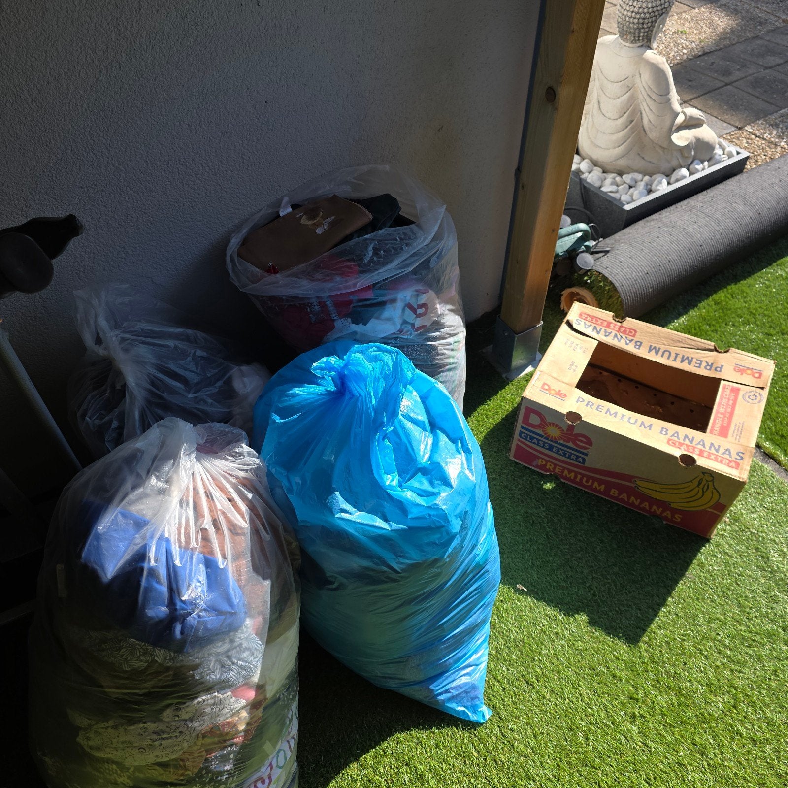 Te koop 4 zakken vol kleding, Ophalen, Zwart, Maat 46/48 (XL) of groter, Korte mouw