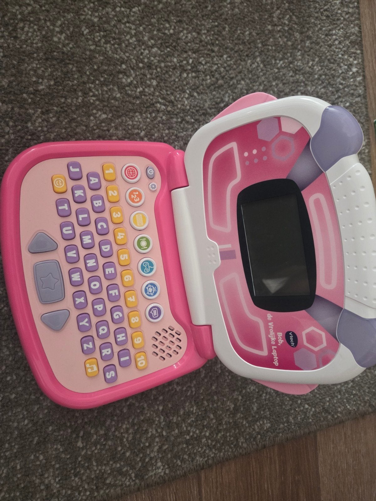 VTech Bob de Vrolijke Laptop - Roze Educatief Speelgoed, Kinderen en Baby's, Ophalen of Verzenden, Gebruikt, 2 tot 4 jaar