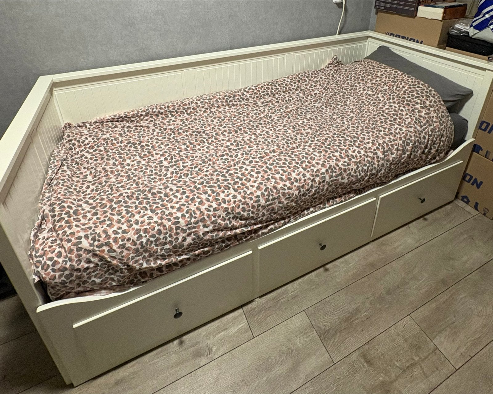 IKEA Hemnes bedbank met 3 lades - Wit
