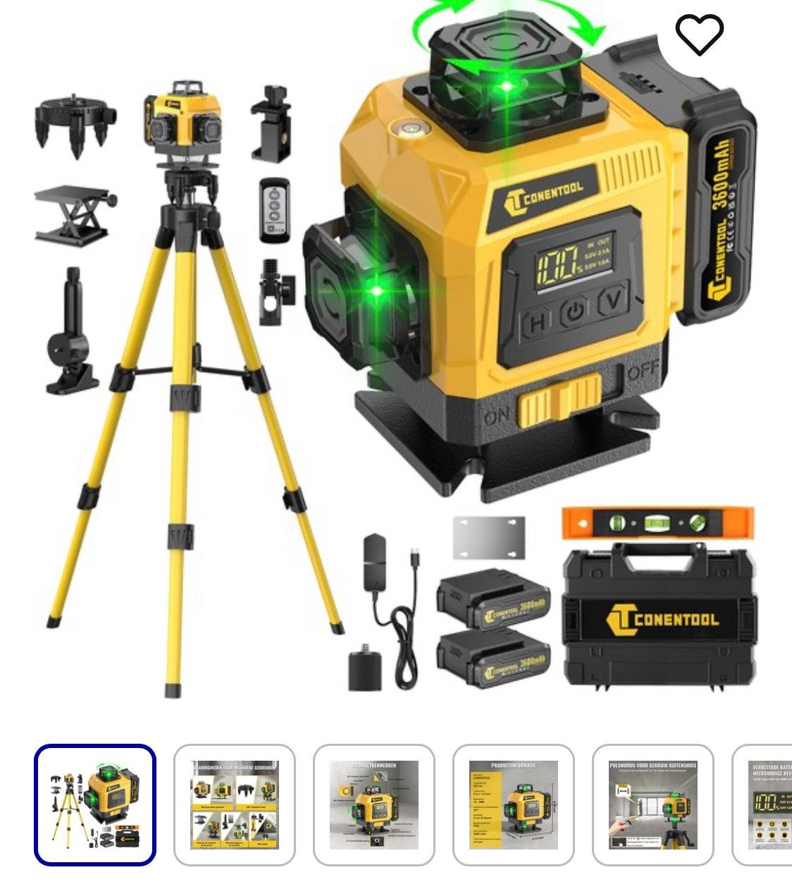 Laser op statief, Ophalen, Zo goed als nieuw, Overige meters