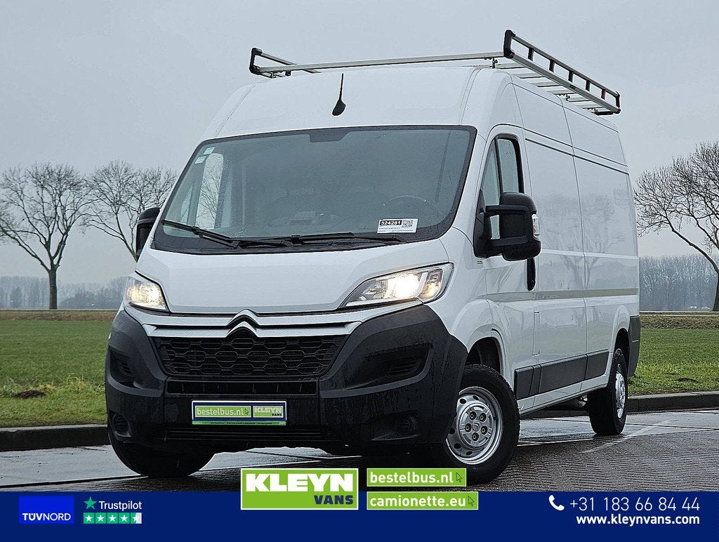 CITROEN JUMPER 2.2 l3h2 165pk navi ac, Auto's, Gebruikt, Euro 6, Citroën, Wit