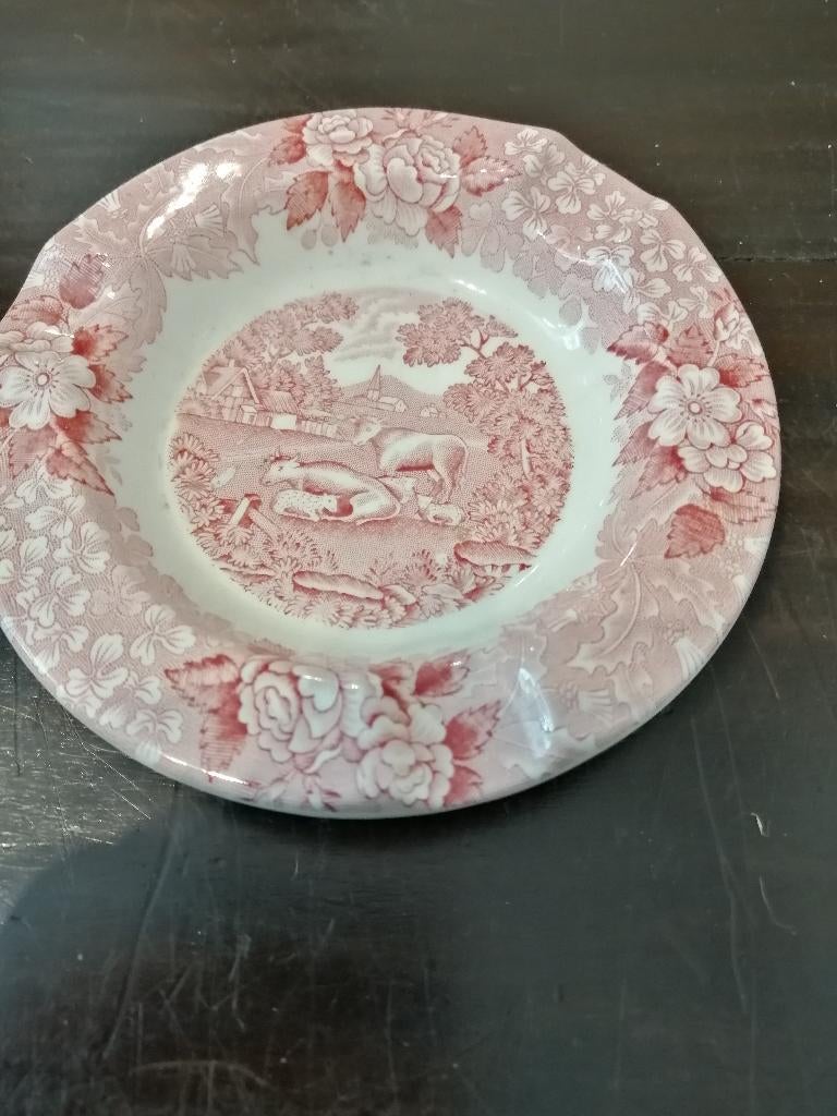 English Ironstone Adams rood asbak, Ophalen of Verzenden
