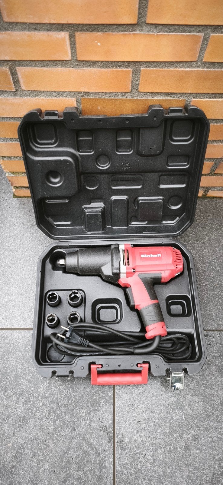 Einhell Slagmoersleutel met doppen, zo goed als nieuw, Ophalen of Verzenden, Zo goed als nieuw, Overige typen, Overige merken