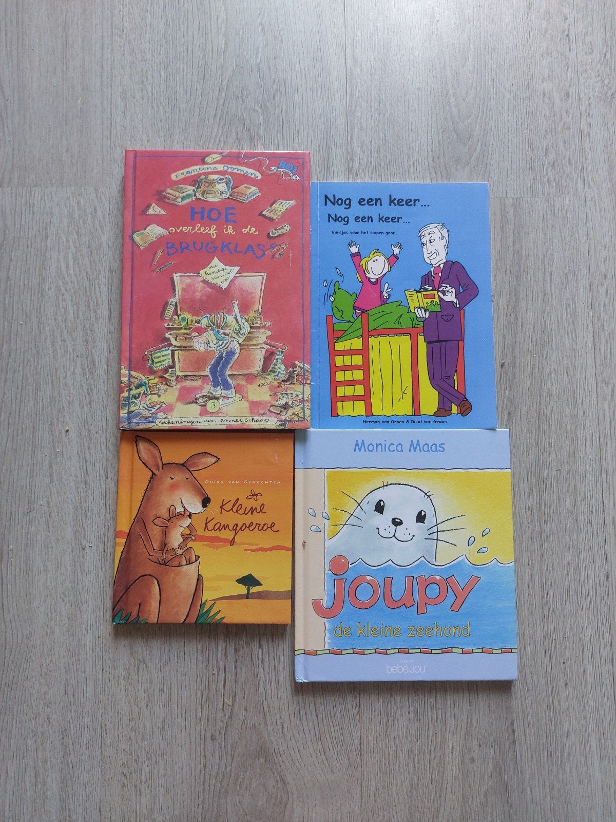 Kinderboeken set: Hoe overleef ik de brugklas, Joupy, etc., Boeken, Ophalen, Gelezen, Francine Oomen, Monica Maas, Fictie algemeen