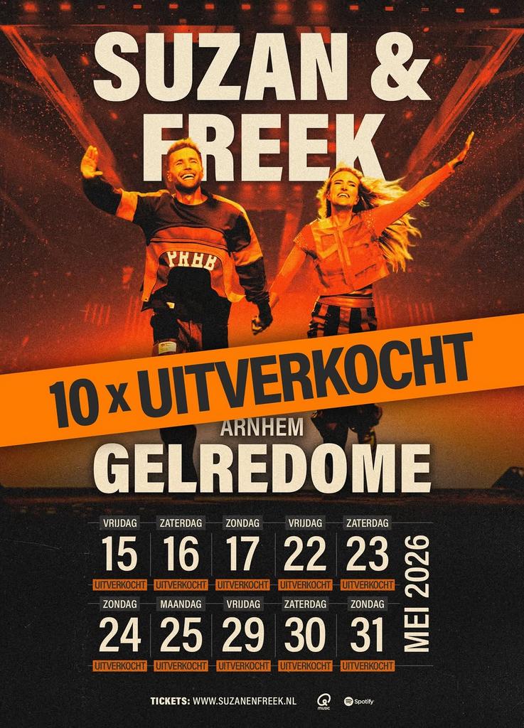 1 ticket suzan en freek 16 mei staanplaats, Eén persoon