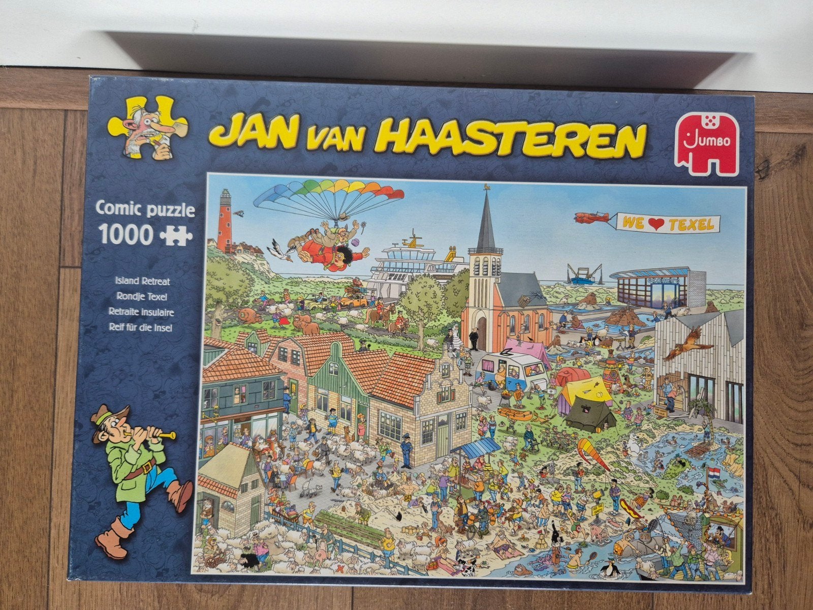 Jan van Haasteren Comic Puzzel 1000 stukjes - Texel, Ophalen, 500 t/m 1500 stukjes, Gebruikt, Legpuzzel