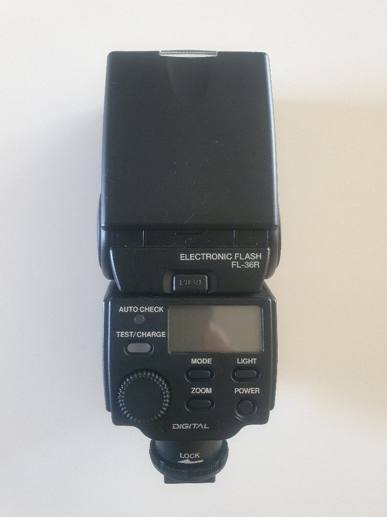 Olympus FL36R identiek aan Panasonic DMW-FL360E, Gebruikt, Externe flitser, Panasonic, Ophalen of Verzenden
