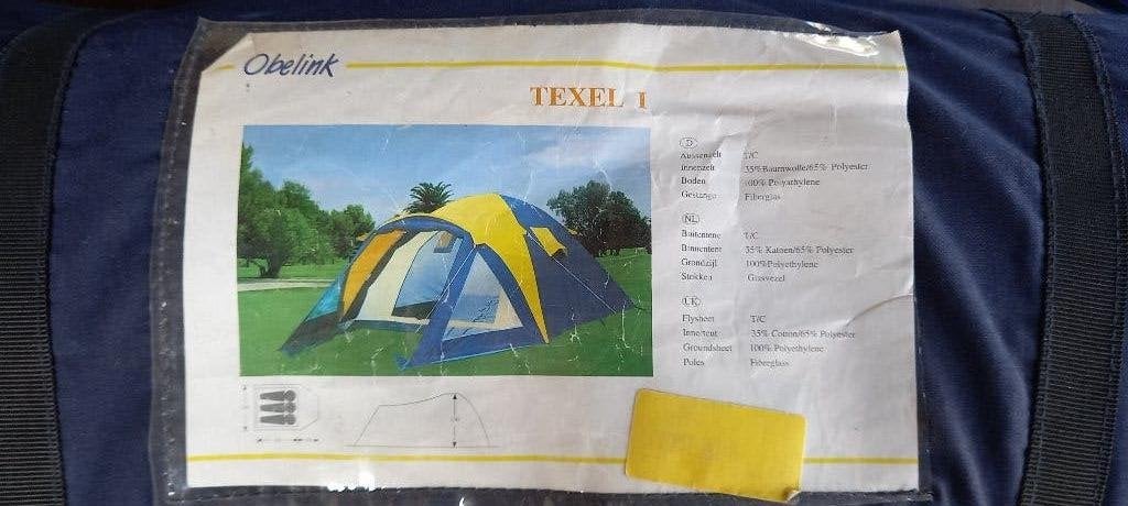 Obelink tent  3 persoons, Caravans en Kamperen, Ophalen of Verzenden, Gebruikt, Tot en met 3