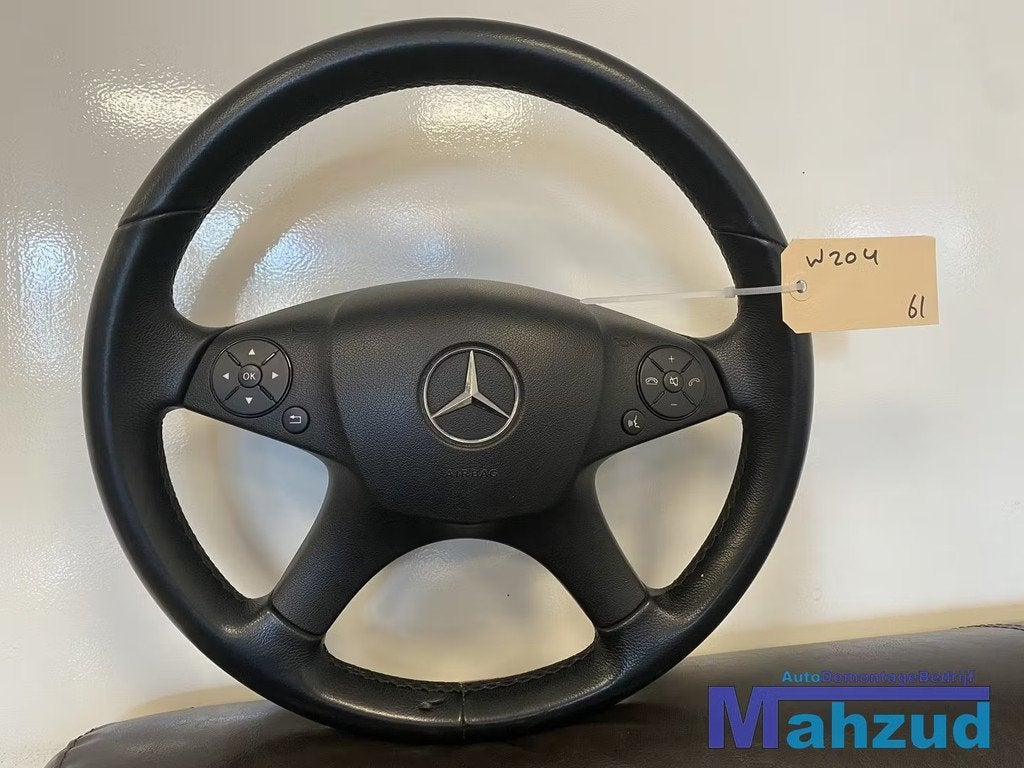 MERCEDES W204 C-KLASSE Leer stuurwiel stuur met airbag, Auto-onderdelen, Gebruikt, Mercedes-Benz AG, Mercedes-Benz, Ophalen of Verzenden